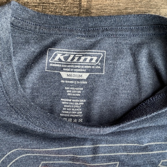 Klim snowmobile, womens t-shirt. Medium heathered blue - Picture 3 of 5